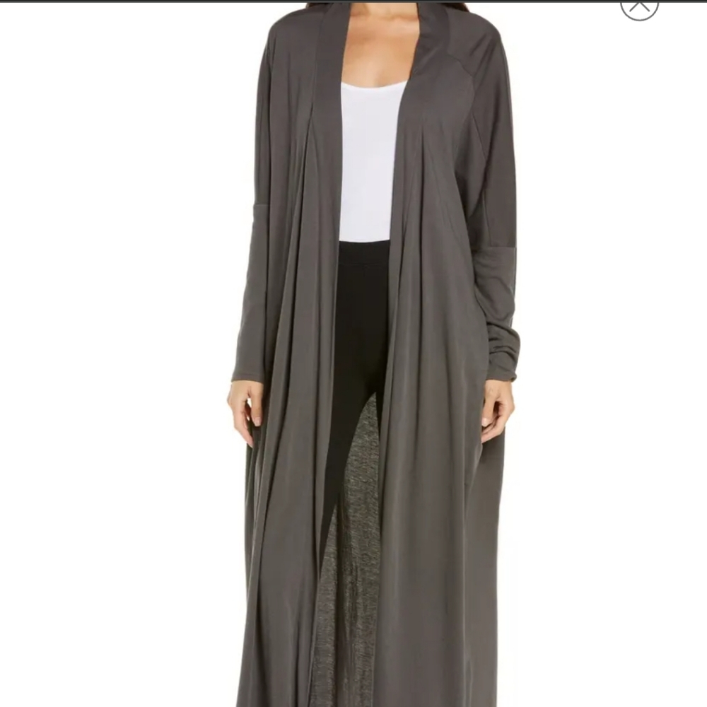 Lunya Pima Cotton Long Cardigan Robe